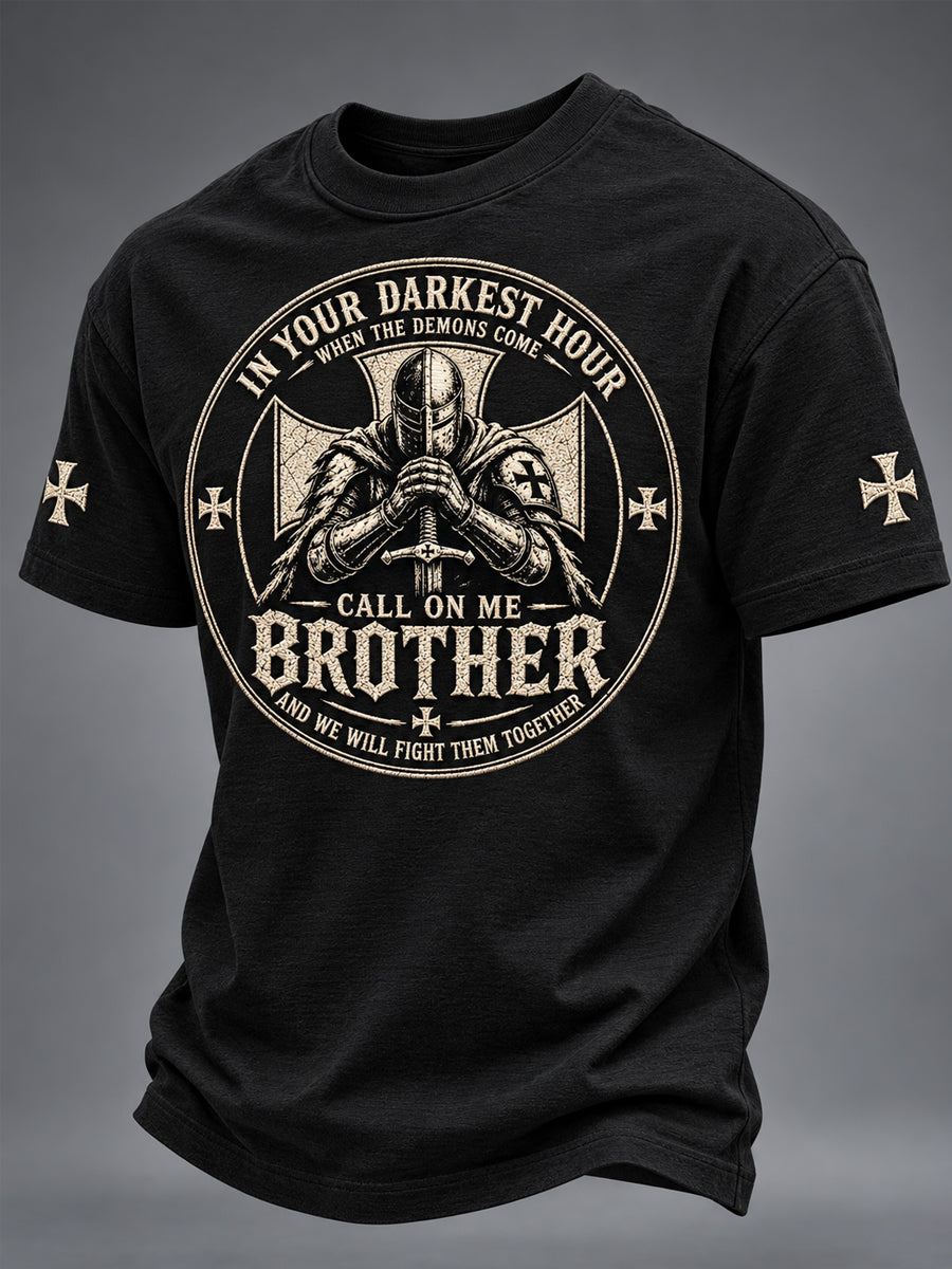 Men's Call On Me Brother Knights Of Faith Tee