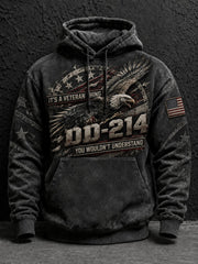 Men's Veterans Day Printed Hoodie