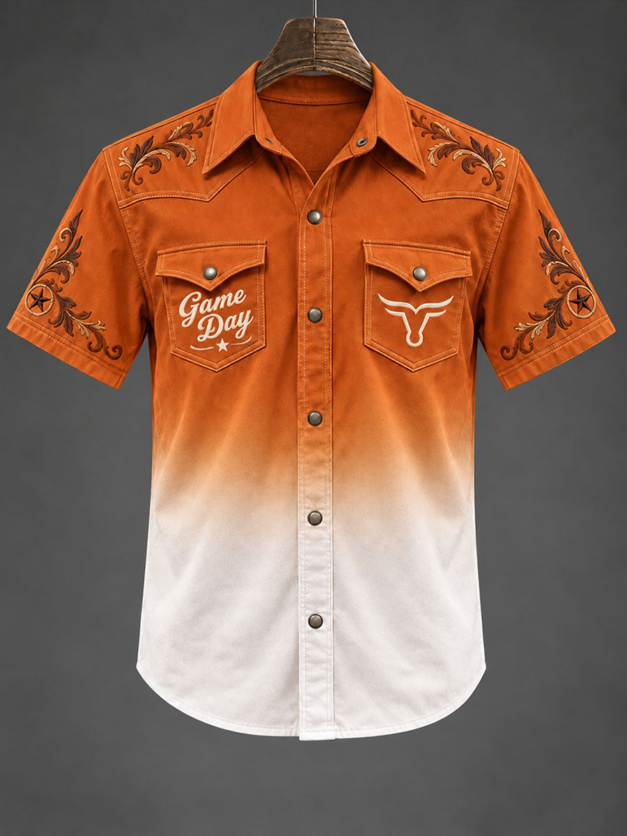 Men's Football Game Day Casual Shirt