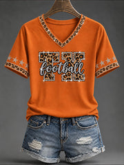 Women's Football Game Day Casual T-shirt