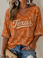 Women's Football Game Day Casual T-shirt