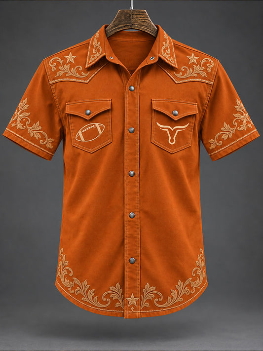 Men's Football Game Day Casual Shirt
