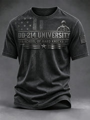 Men's DD-214 US Veterans Print T-Shirt