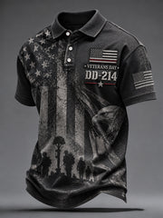 Men's VETERANS DAY Print Casual Top