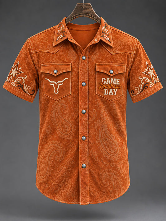 Men's Football Game Day Casual Shirt