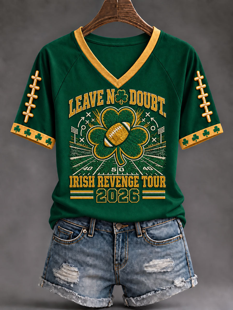 Women's Game Day Football Printed Casual T-Shirt