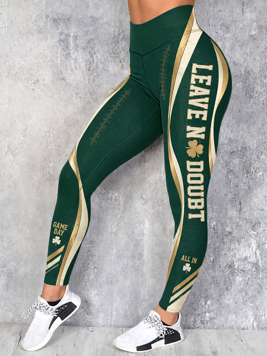 Women's Game Day Football Printed Casual Leggings