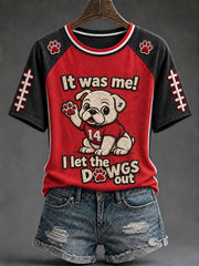 Women's Game Day Football Printed Casual T-Shirt