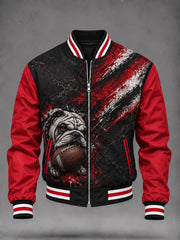Men's Game Day Football Printed Casual Jacket