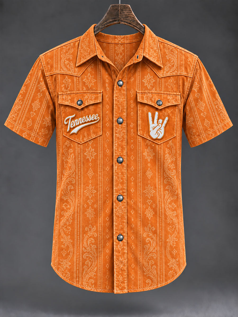Men's Tennessee Football Casual Printed Shirt
