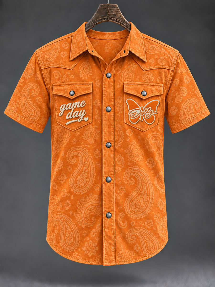 Men's Tennessee Football Casual Printed Shirt