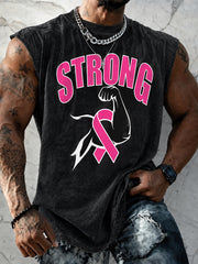 Men's Breast Cancer Awareness Vest Top