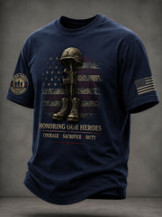 Men's Veterans Day Print Casual Tee