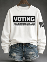 Women's VOTE Print Sweatshirt