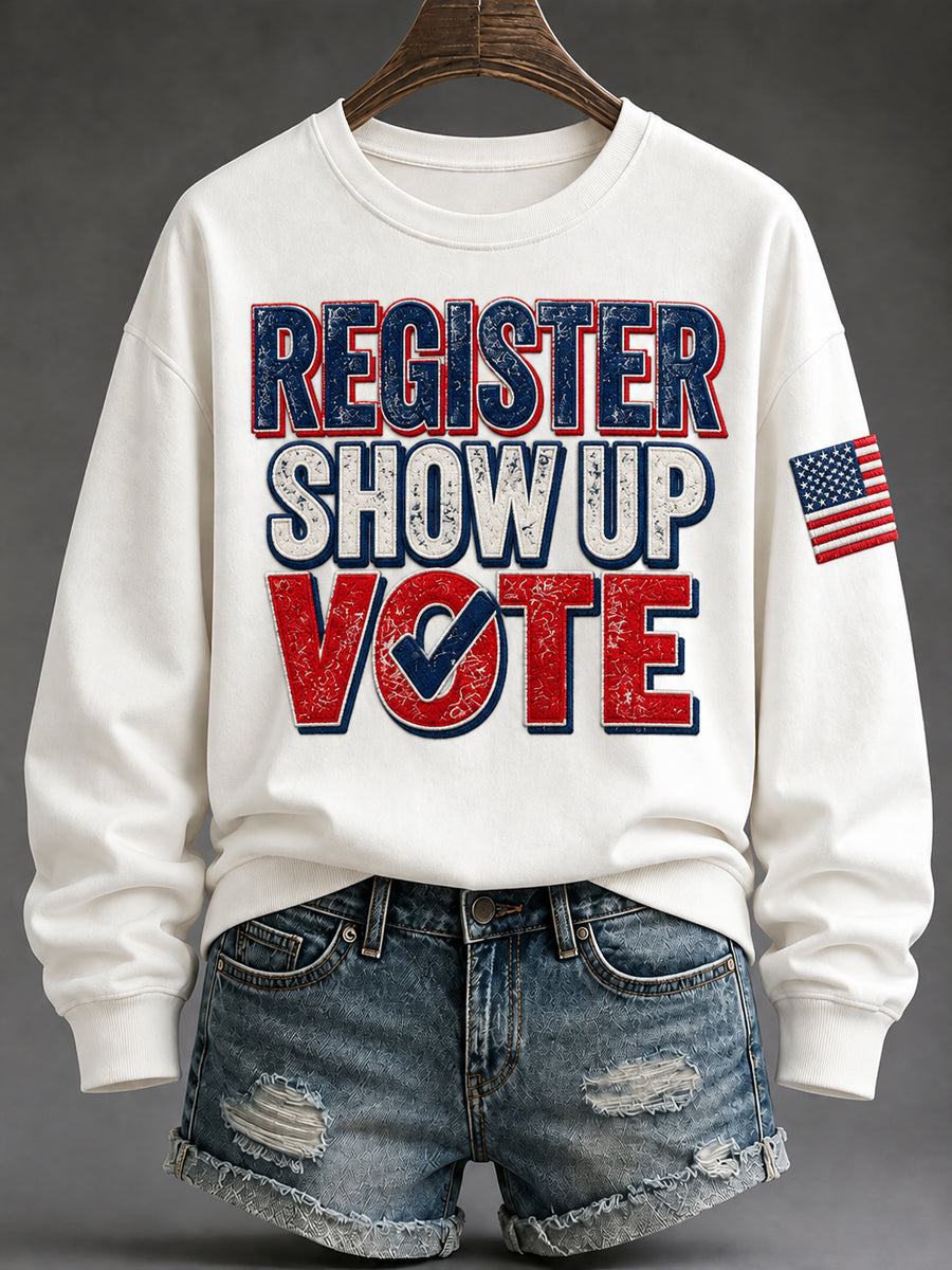 Women's VOTE Print Sweatshirt
