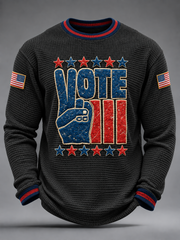 Men's VOTE Waffle Long Sleeve T-Shirt