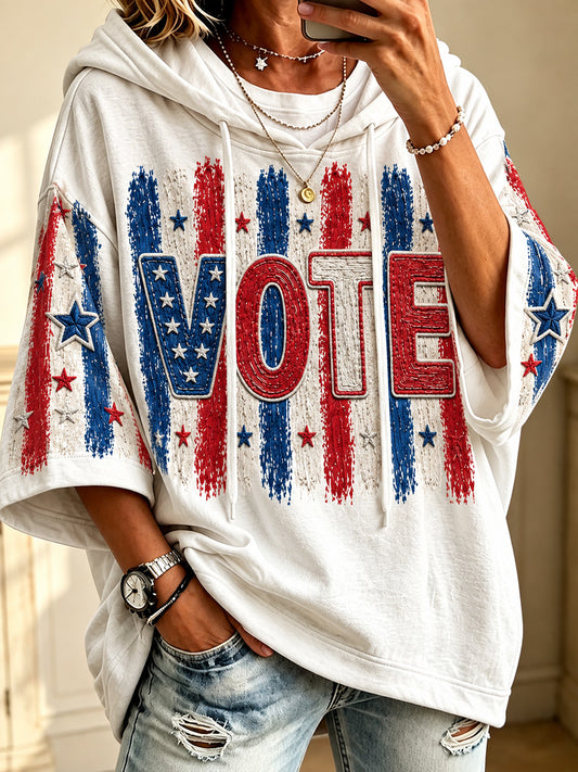 Women’s Vote Print Comfy Hoodie
