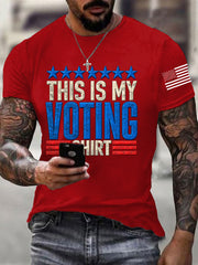 Men's This Is My Voting Shirt Casual Tee