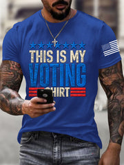 Men's This Is My Voting Shirt Casual Tee