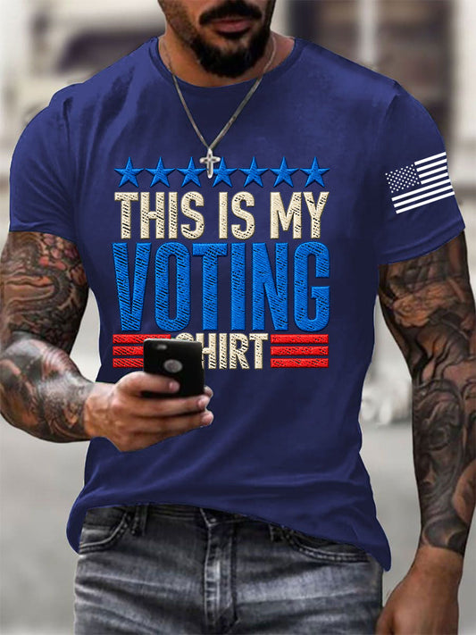 Men's This Is My Voting Shirt Casual Tee