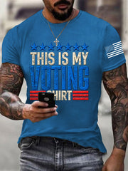 Men's This Is My Voting Shirt Casual Tee