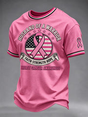 Men's Breast Cancer Awareness Real Men Wear Pink T-Shirt