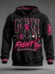 Men's Breast Cancer Awareness Real Men Wear Pink Hoodie