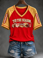Women's Football Gameday Gift For Football Fans Short Sleeve T-shirt