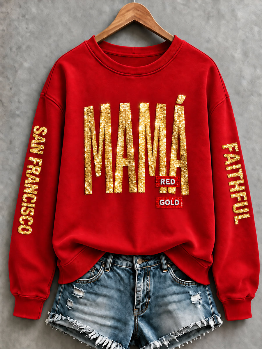 Women's Football Gameday Gift For Football Fans Regular Sweatshirt