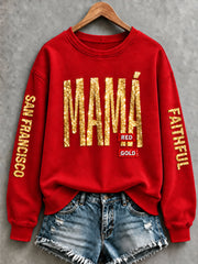 Women's Football Gameday Gift For Football Fans Regular Sweatshirt
