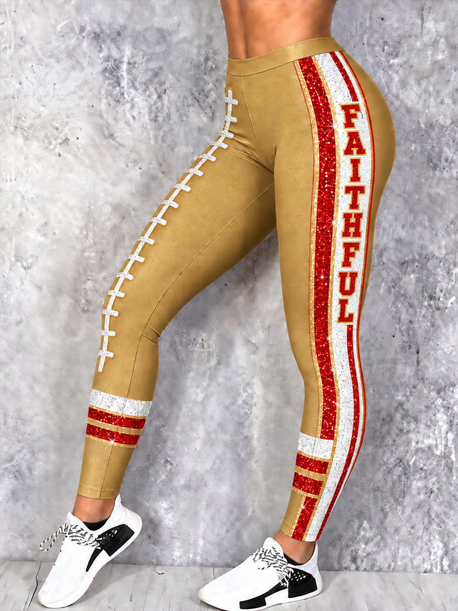 Women's Football Gameday Gift For Football Fans Leggings