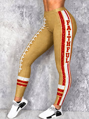 Women's Football Gameday Gift For Football Fans Leggings