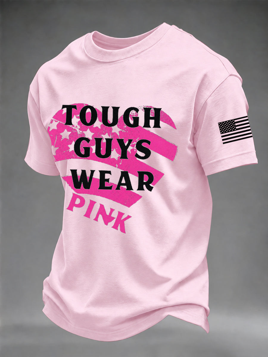 Men's Breast Cancer Awareness Real Men Wear Pink T-shirt