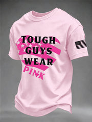 Men's Breast Cancer Awareness Real Men Wear Pink T-shirt