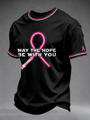 Men's Breast Cancer Awareness Real Men Wear Pink T-shirt