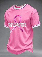 Men's Breast Cancer Awareness Real Men Wear Pink T-shirt