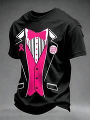 Men's Breast Cancer Awareness Real Men Wear Pink T-shirt