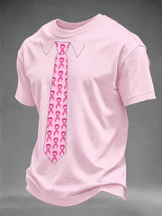 Men's Breast Cancer Awareness Real Men Wear Pink T-shirt