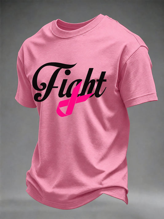 Men's Breast Cancer Awareness Real Men Wear Pink T-shirt