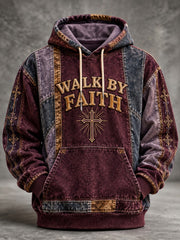 Men's Walk By Faith Printed Hoodie