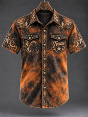 Men's Football Game Day Print Casual Shirt