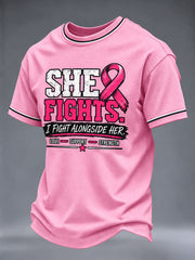 Men's Breast Cancer Awareness Real Men Wear Pink T-Shirt