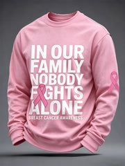 Men's Breast Cancer Awareness Real Men Wear Pink Sweatshirt
