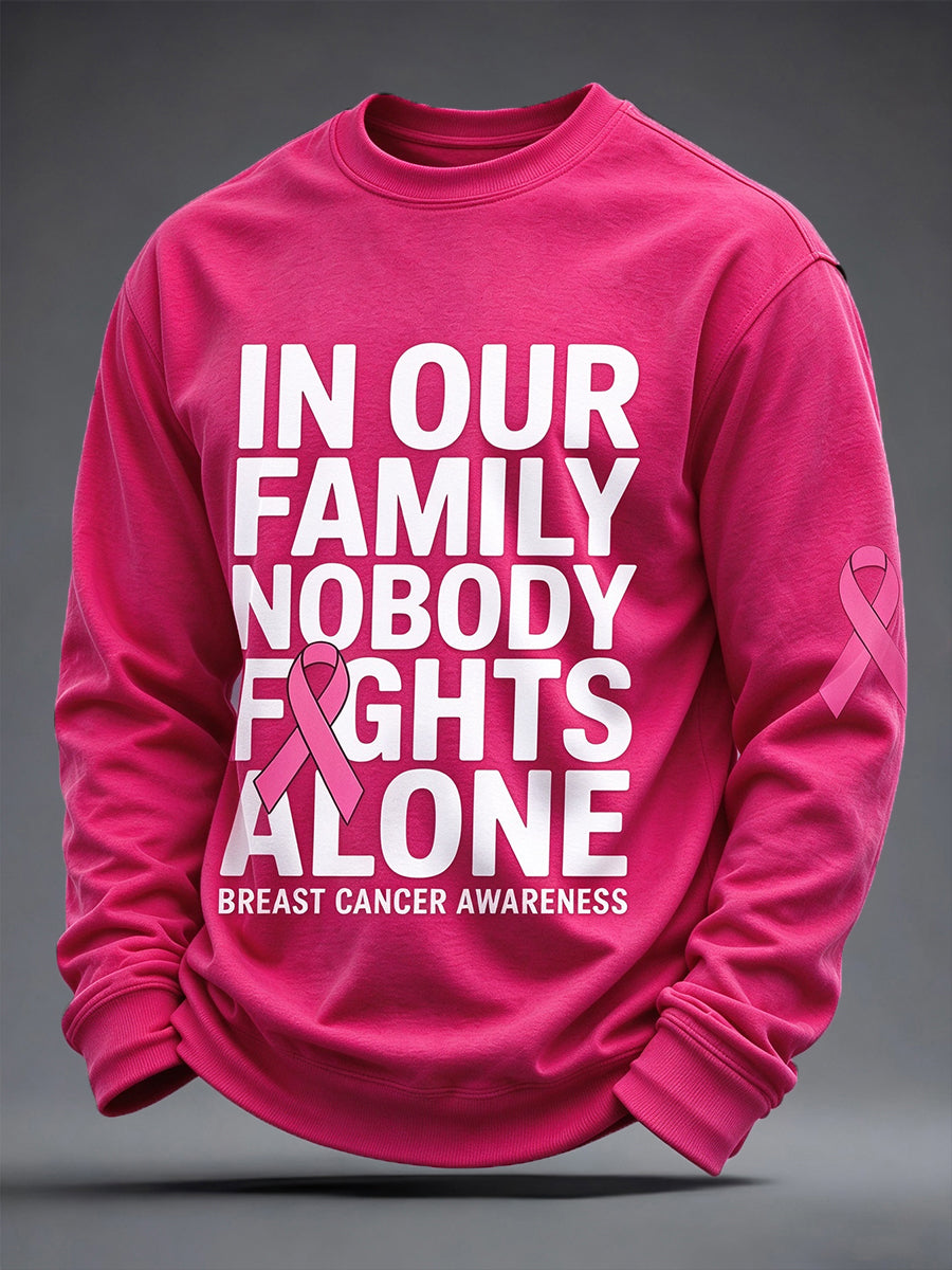 Men's Breast Cancer Awareness Real Men Wear Pink Sweatshirt