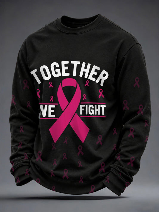 Men's Breast Cancer Awareness Together We Fight Sweatshirt