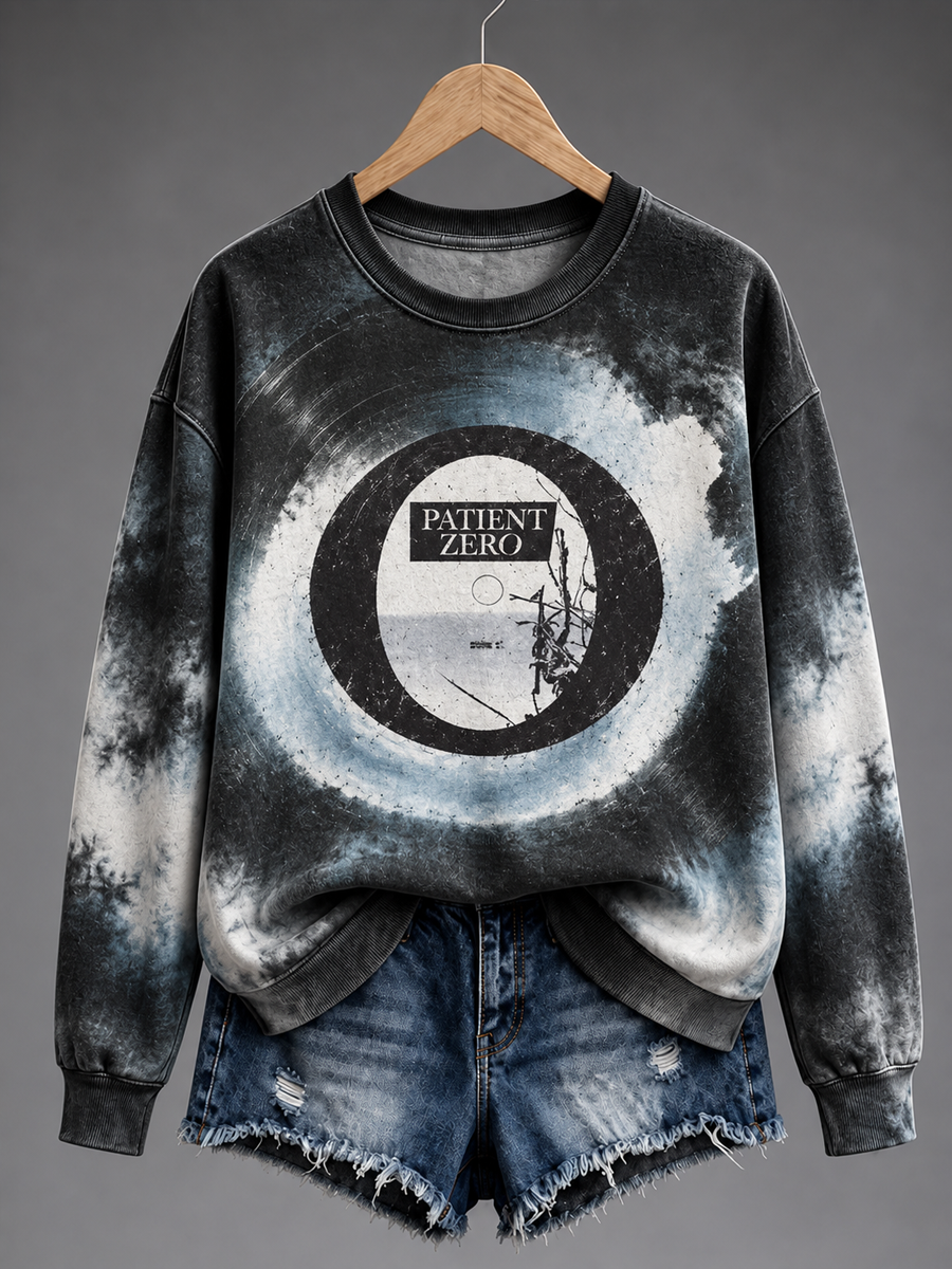 Women's Music Lover Art Printed Regular Sweatshirt