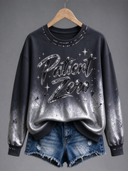 Women's Music Lover Art Printed Regular Sweatshirt