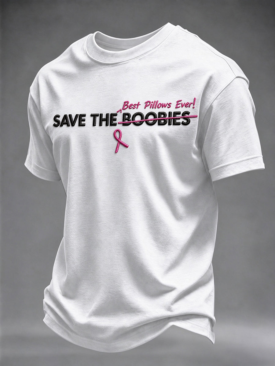 Men's Breast Cancer Awareness Real Men Wear Pink T-shirt