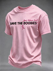Men's Breast Cancer Awareness Real Men Wear Pink T-shirt