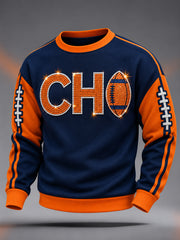 Men's Football Gameday Gift For Football Fans Casual Sweatshirt